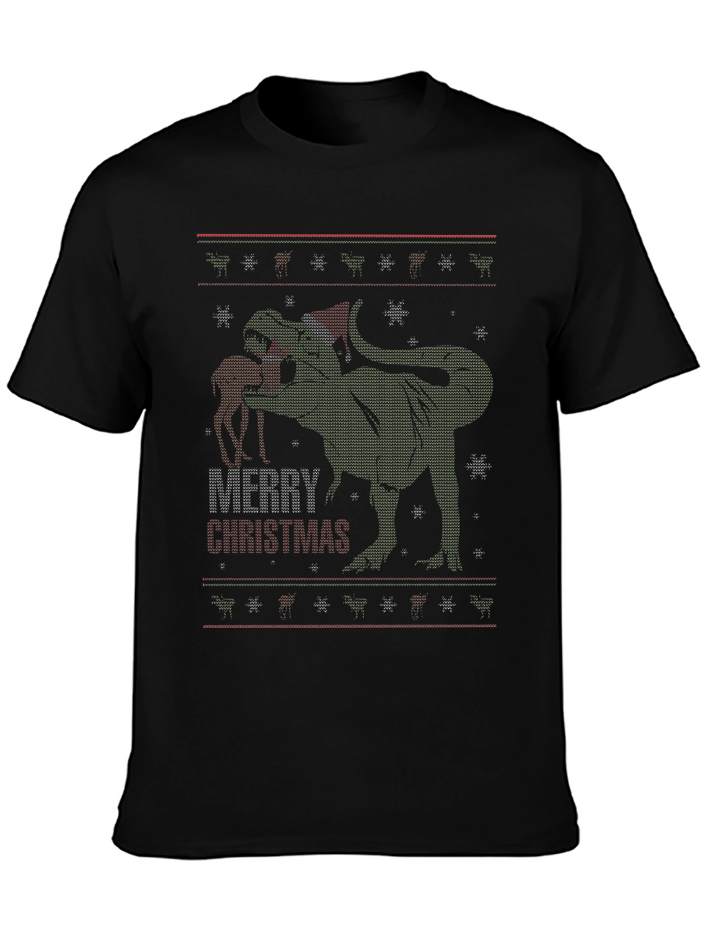 T-Rex Merry Christmas Ugly Sweater T-Shirt