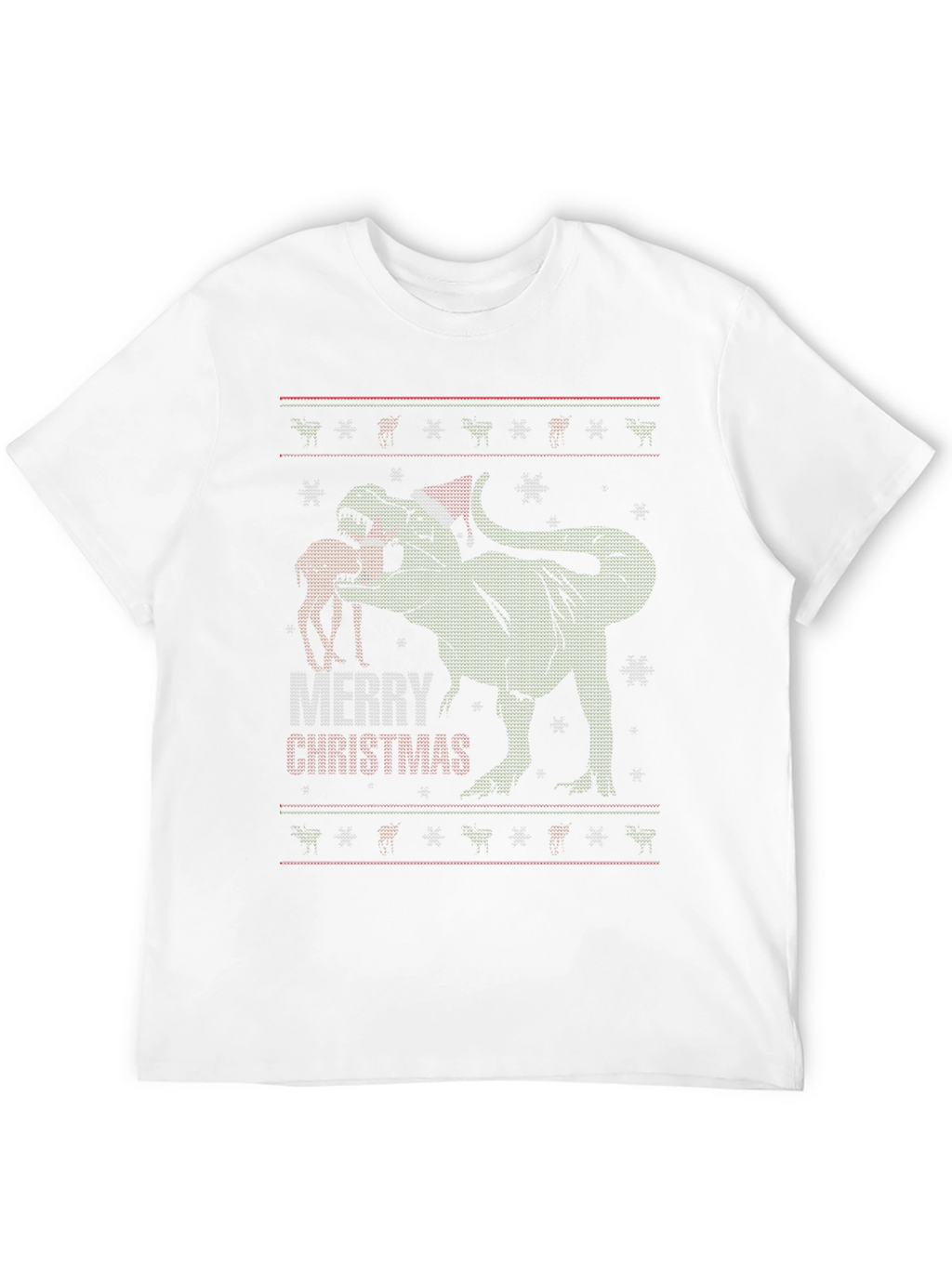 T-Rex Merry Christmas Ugly Sweater T-Shirt