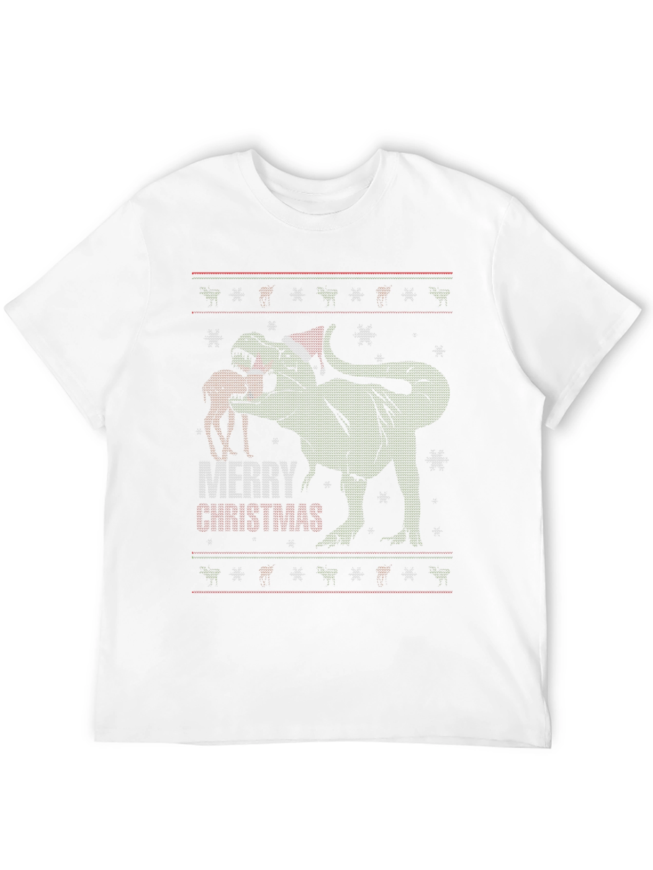 T-Rex Merry Christmas Ugly Sweater T-Shirt