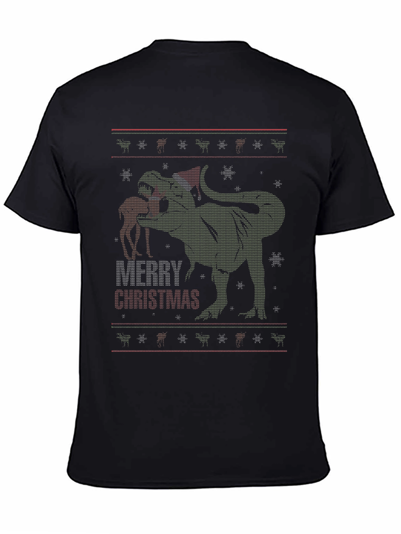 T-Rex Merry Christmas Ugly Sweater T-Shirt