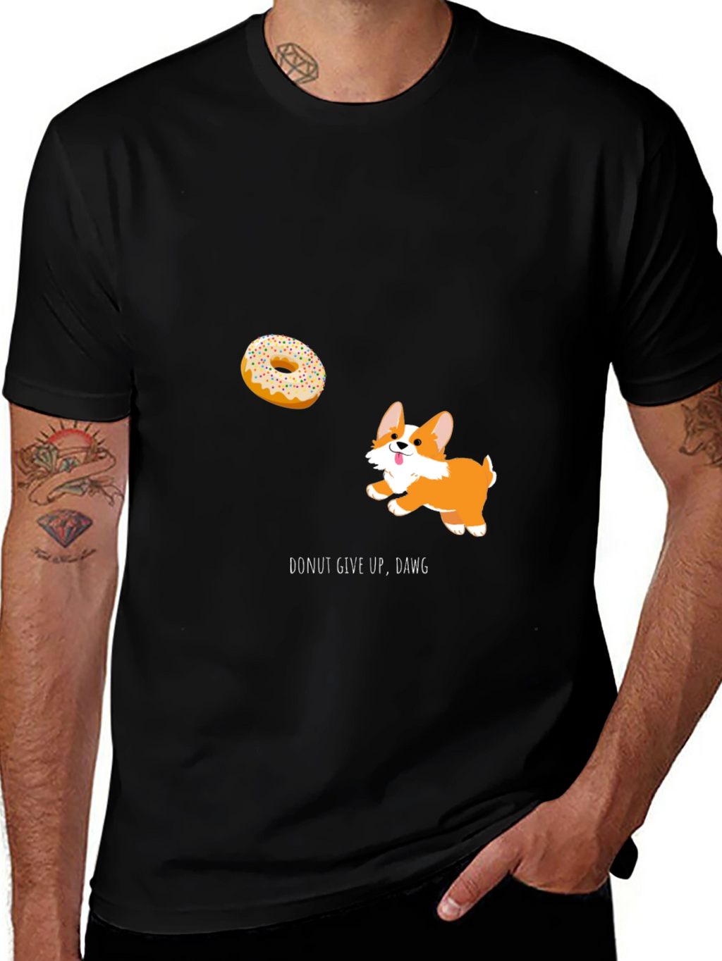 Donut Give Up Dawg T-Shirt