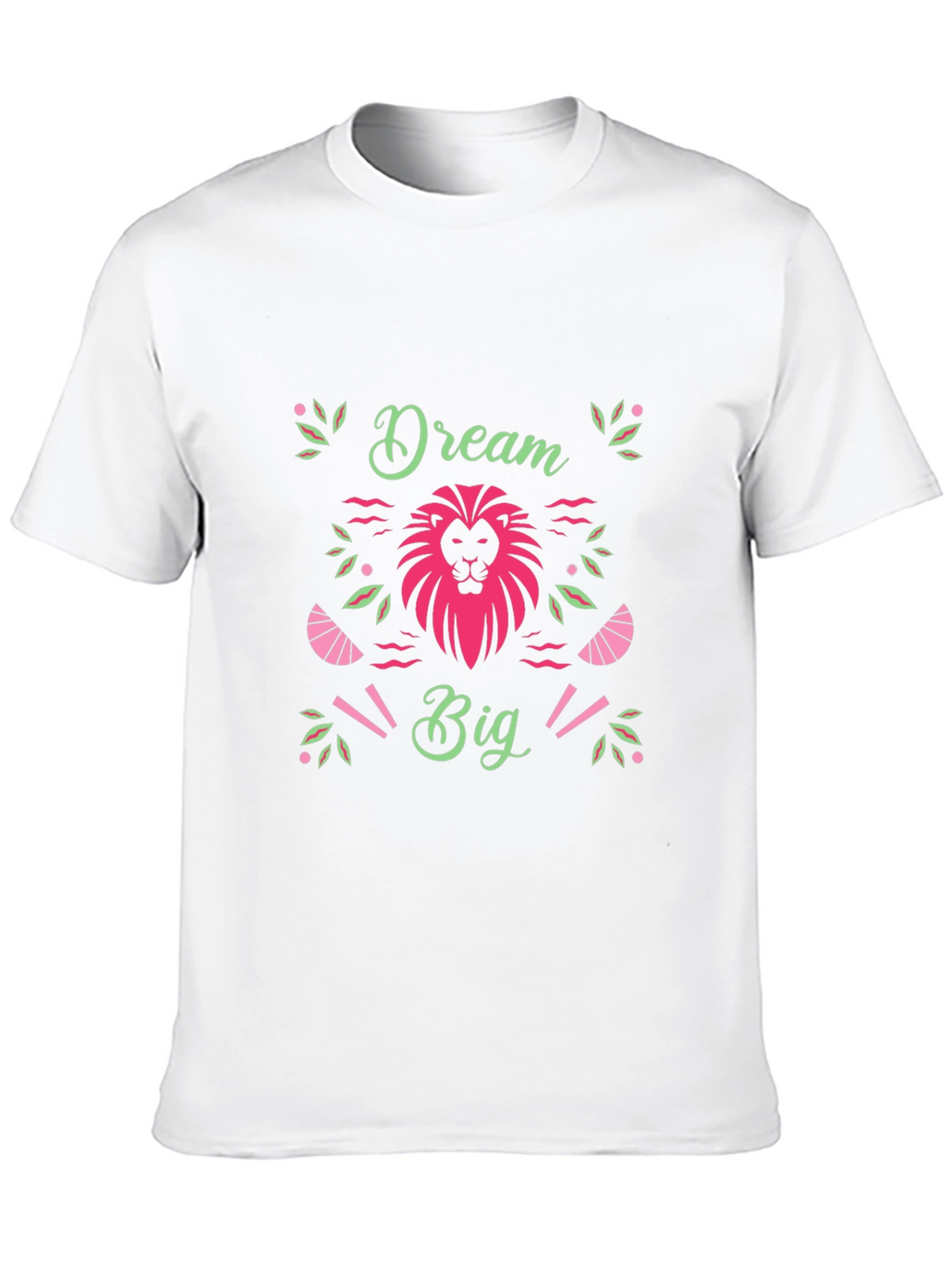Dream Big Black T-Shirt with Lion Graphic