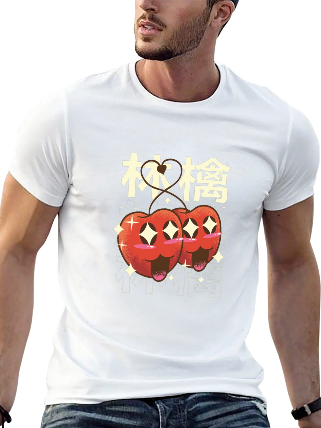 Kawaii Cherry Graphic Tee