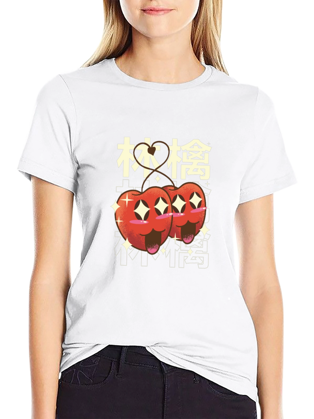 Kawaii Cherry Graphic Tee