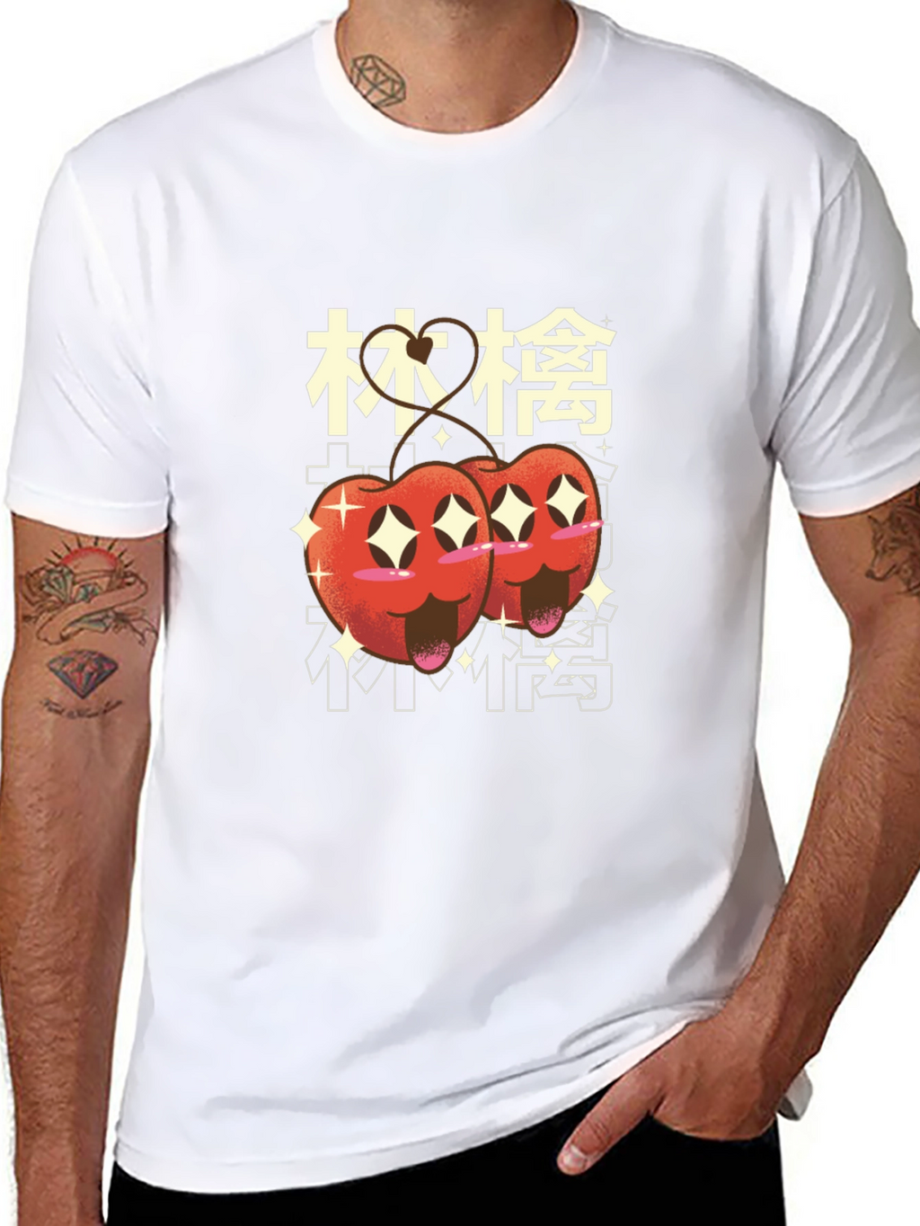 Kawaii Cherry Graphic Tee