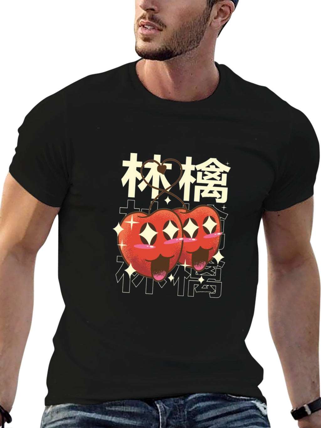 Kawaii Cherry Graphic Tee