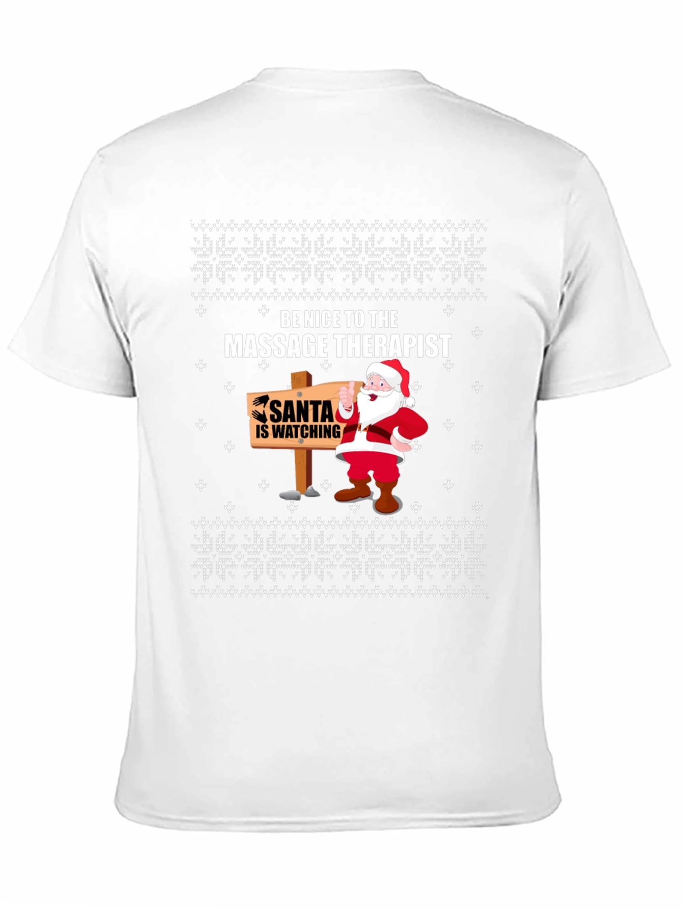 Massage Therapist Santa Ugly Christmas T-Shirt