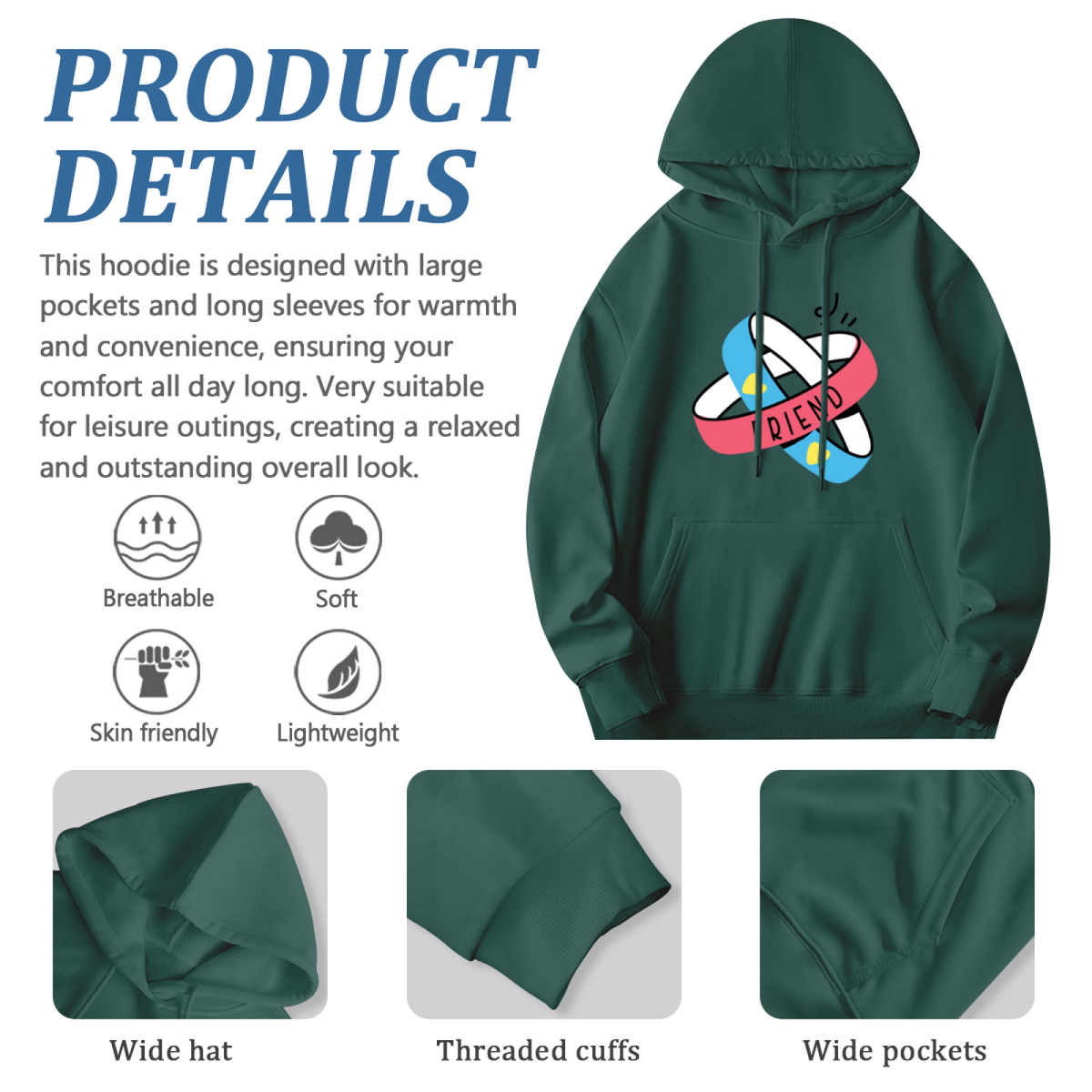 Premium Graphic Hoodie - Unique Artistic Design Pullover #0567