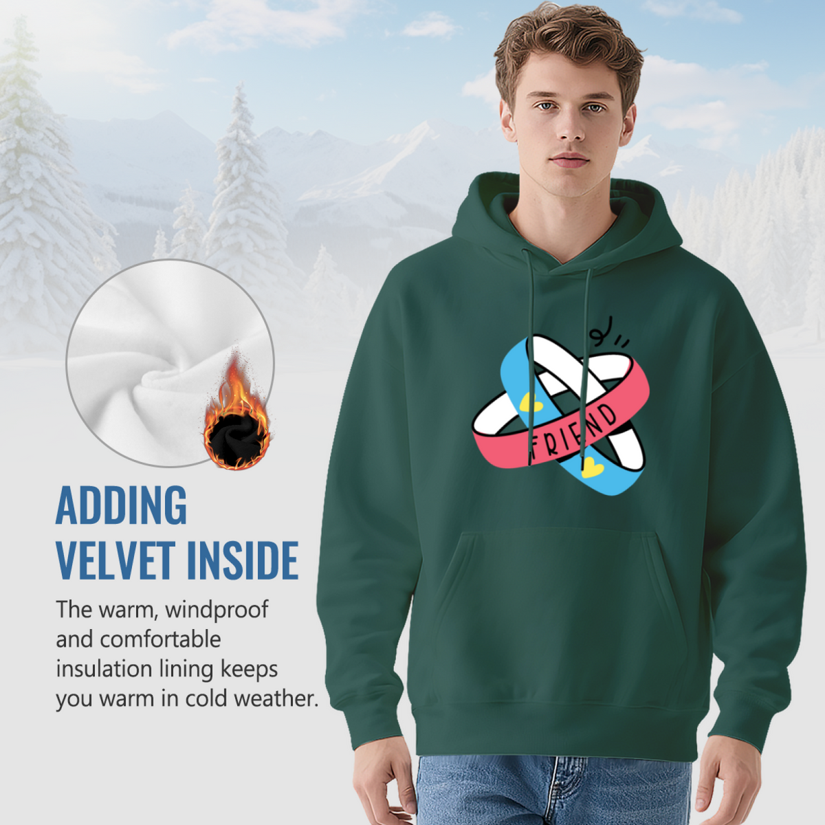 Premium Graphic Hoodie - Unique Artistic Design Pullover #0567
