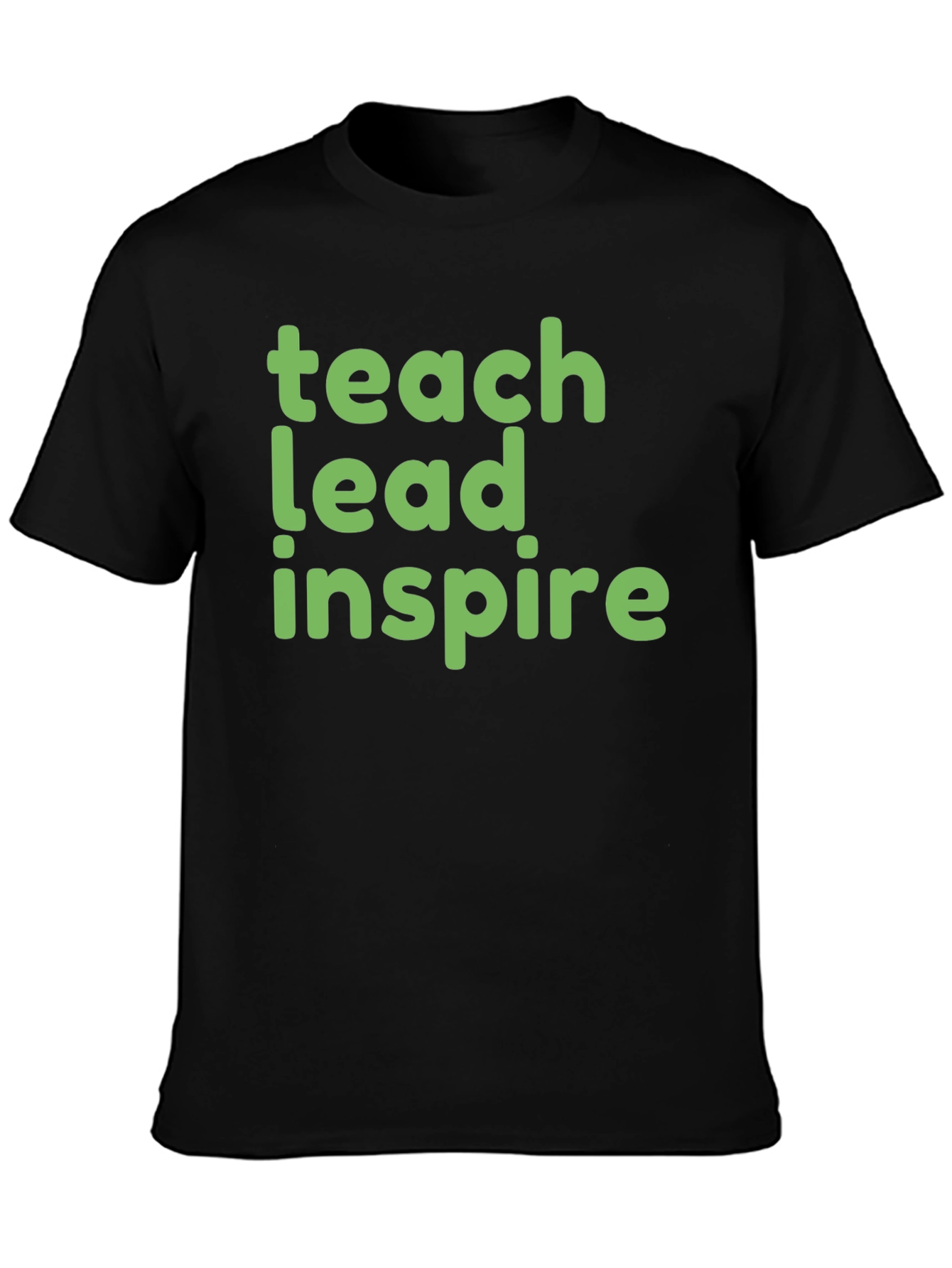 Teach Lead Inspire Graphic Tee - Black