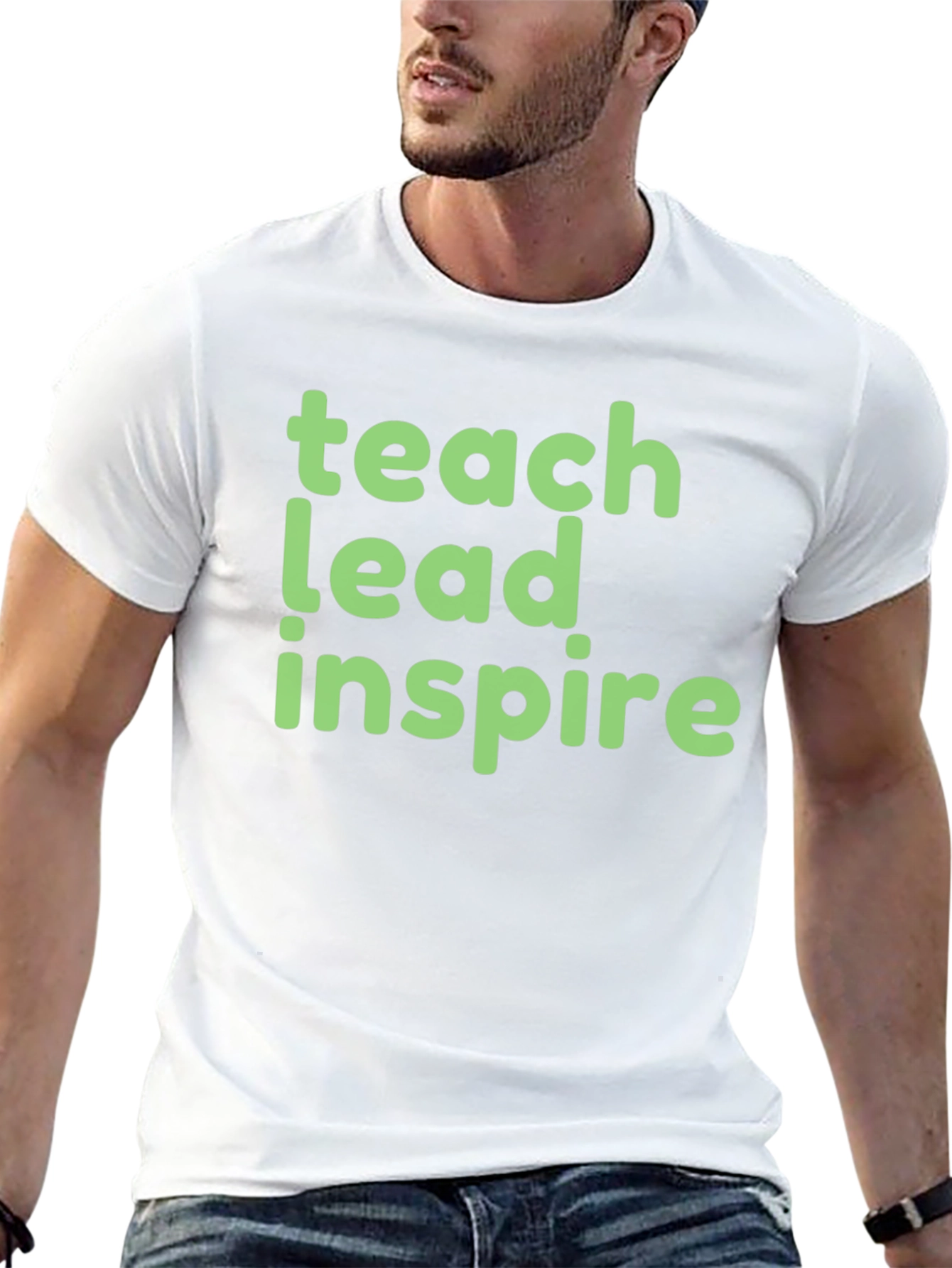 Teach Lead Inspire Graphic Tee - Black