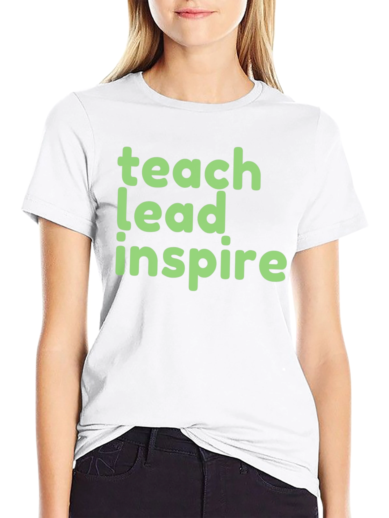 Teach Lead Inspire Graphic Tee - Black