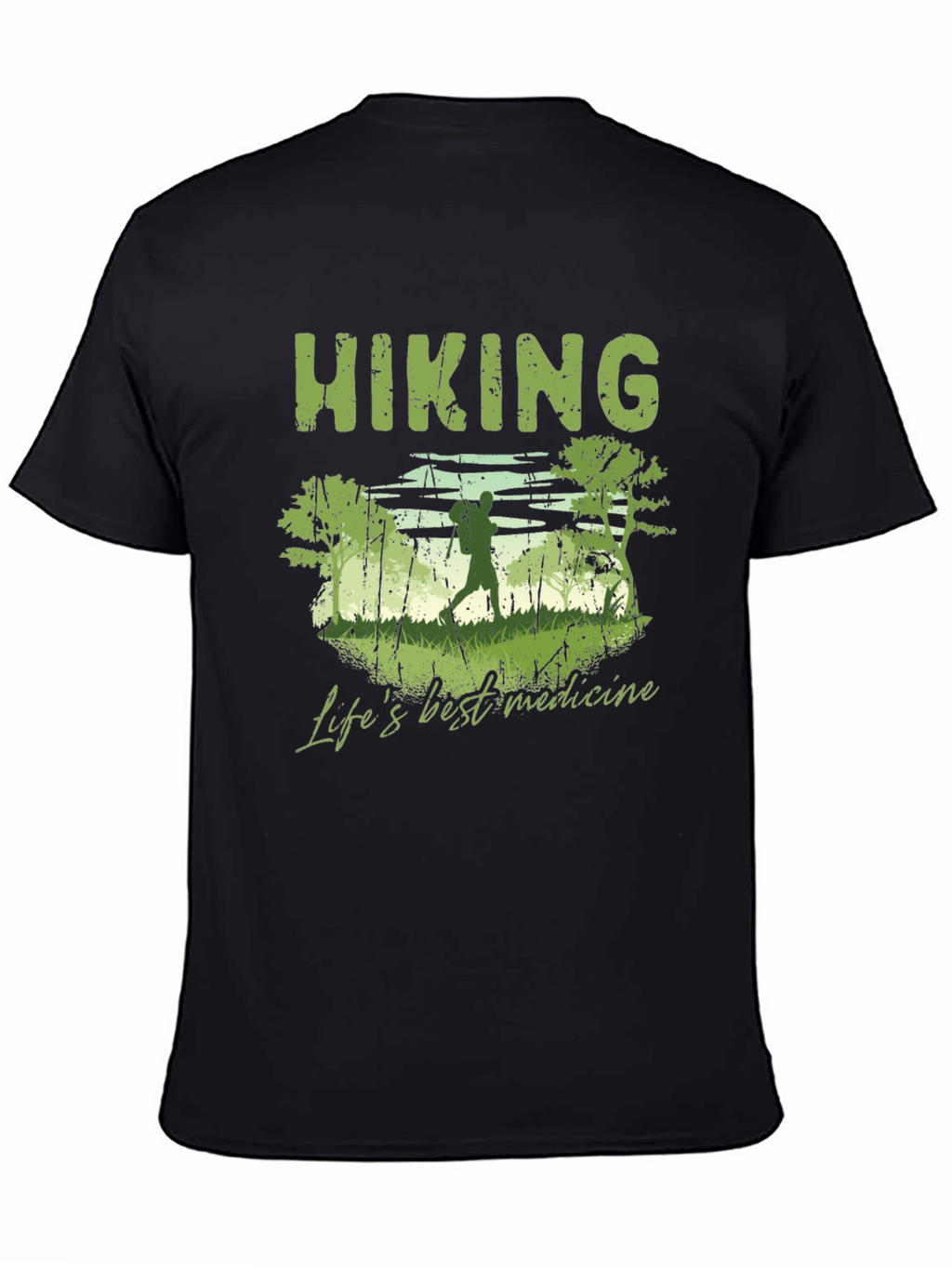 Hiking Lifes Best Medicine Graphic T-Shirt
