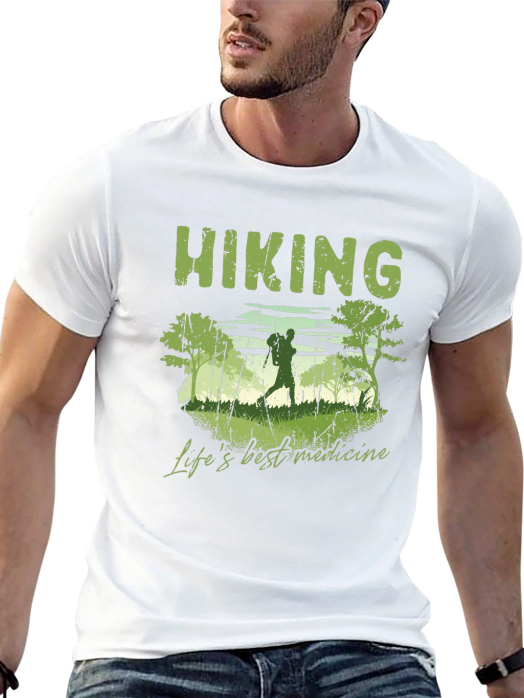 Hiking Lifes Best Medicine Graphic T-Shirt