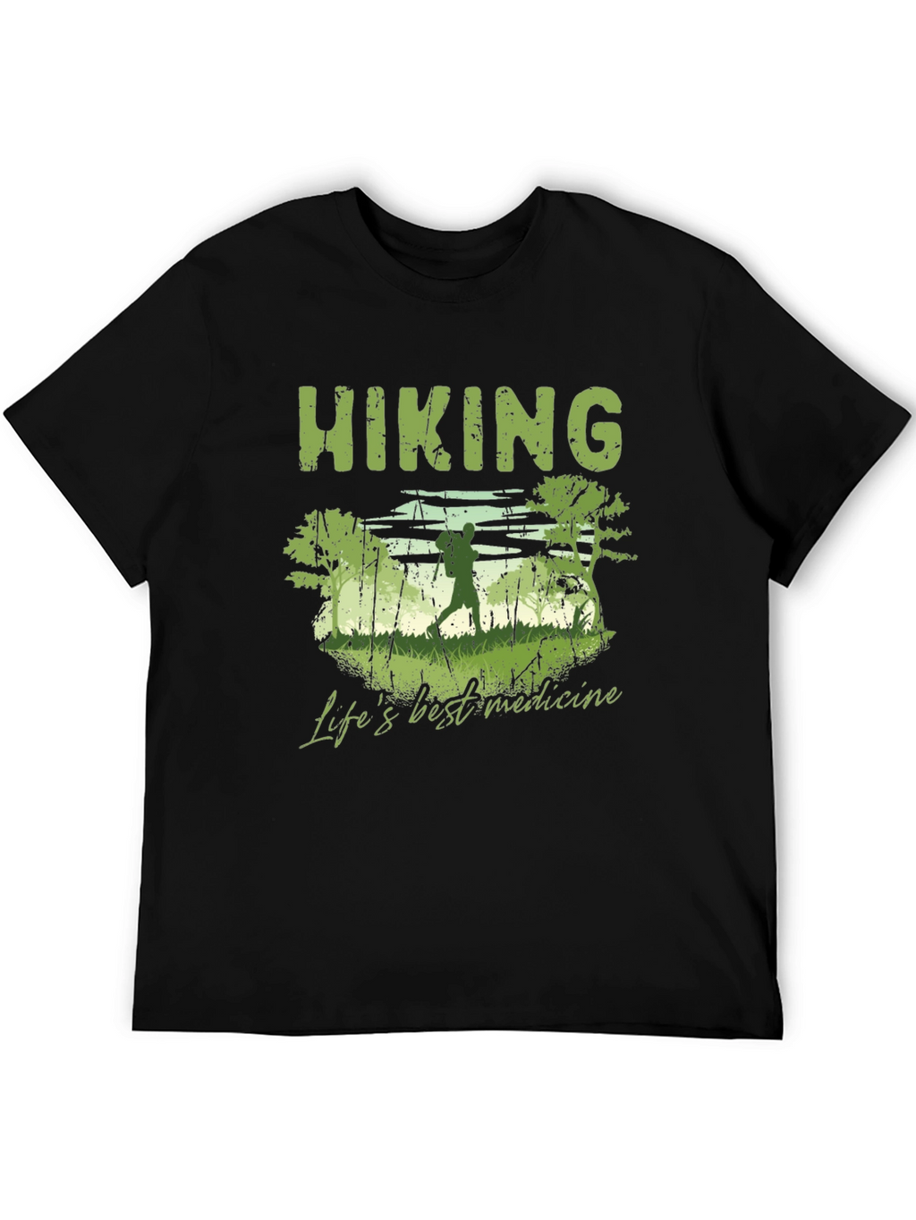 Hiking Lifes Best Medicine Graphic T-Shirt