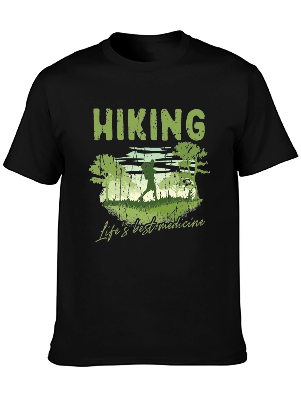 Hiking Lifes Best Medicine Graphic T-Shirt