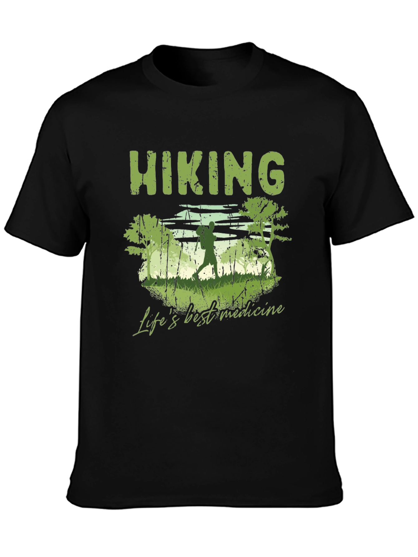 Hiking Lifes Best Medicine Graphic T-Shirt