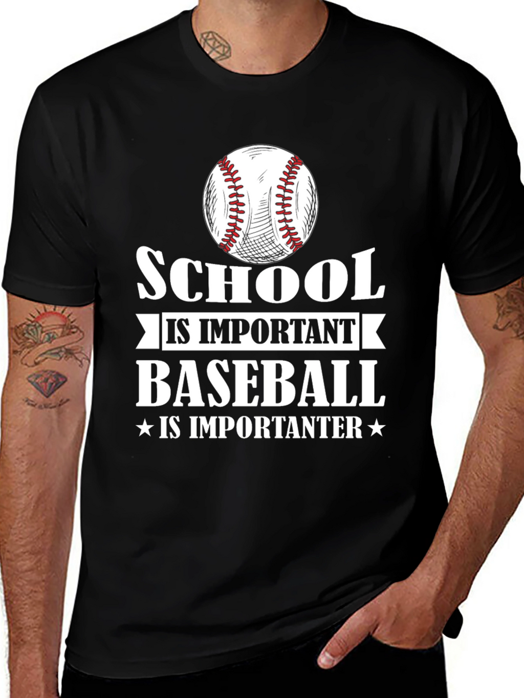 School is Important Baseball Is Importanter T-Shirt