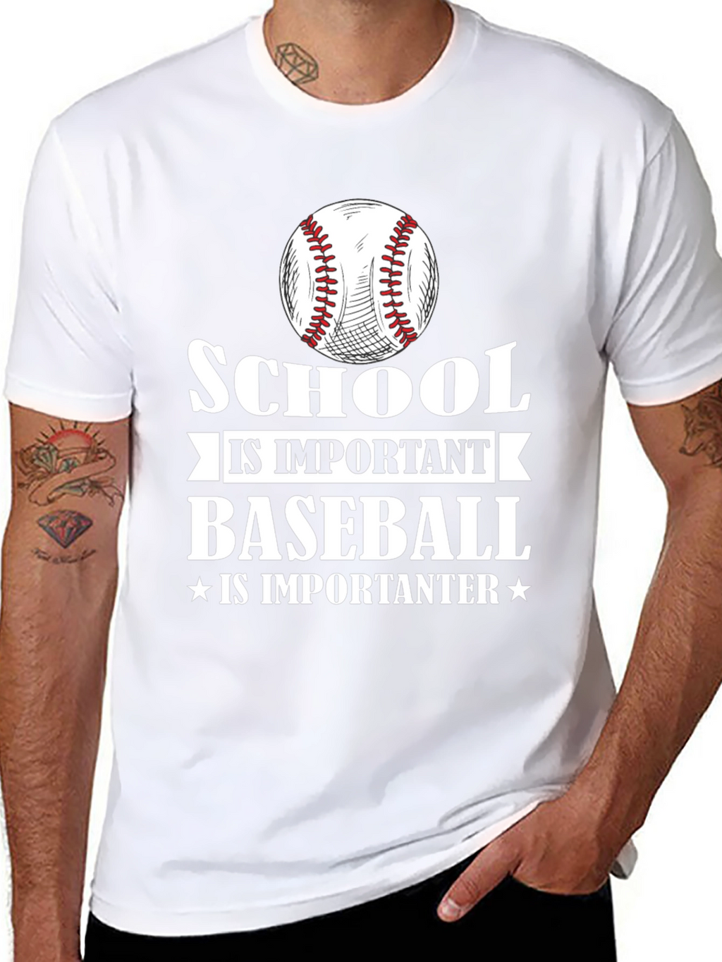 School is Important Baseball Is Importanter T-Shirt