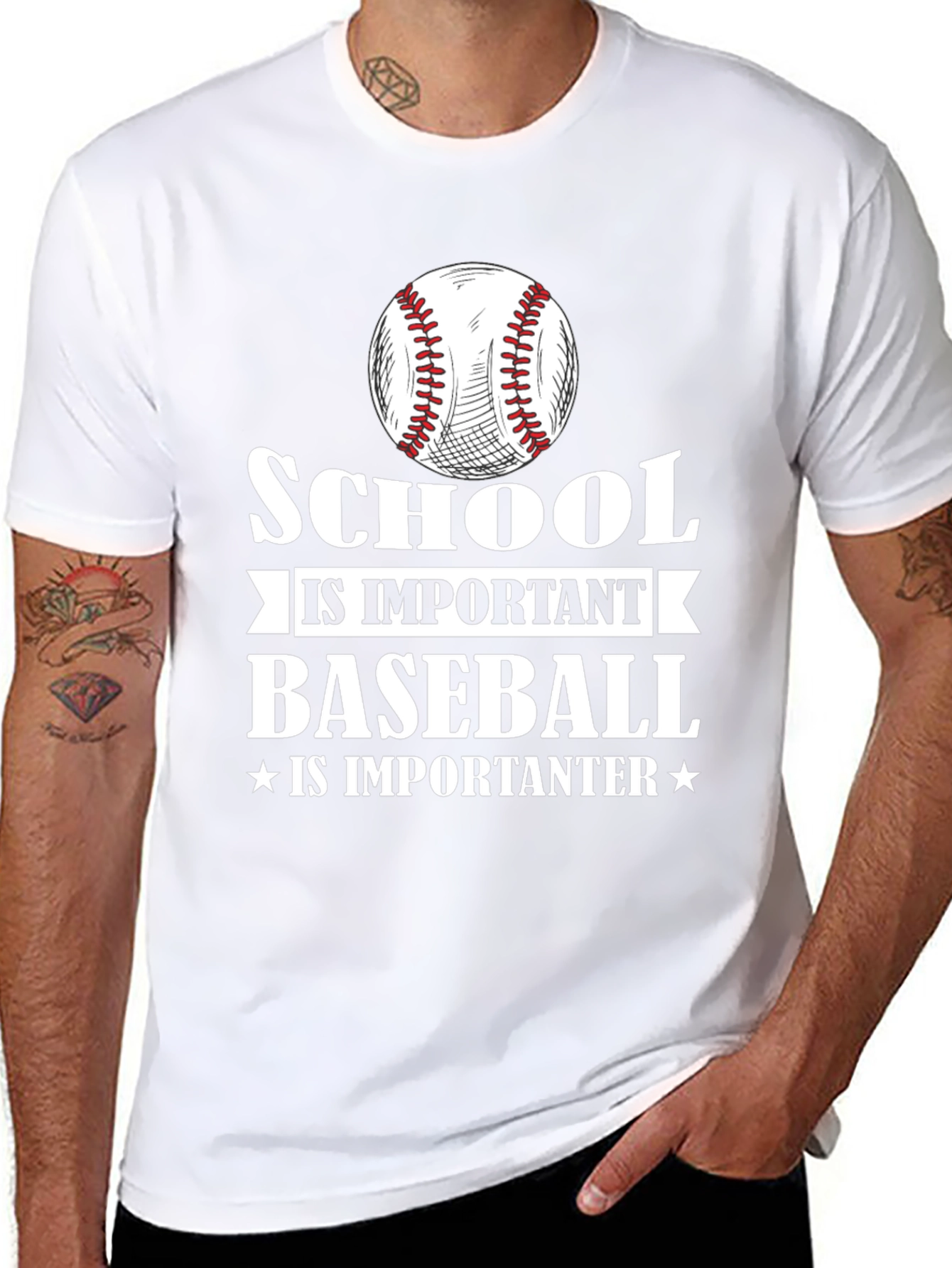 School is Important Baseball Is Importanter T-Shirt