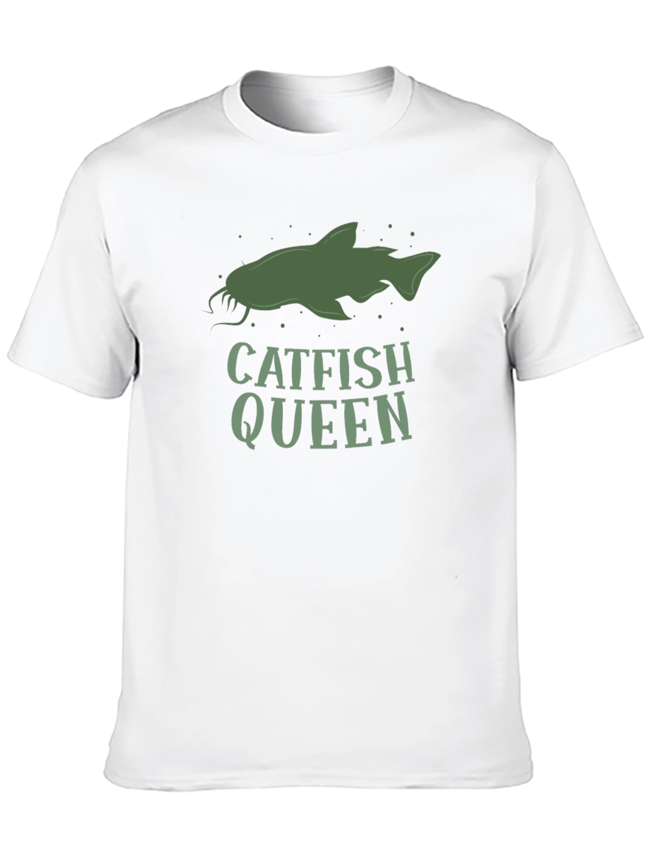 Catfish Queen Graphic Tee - Fishing Lover Shirt
