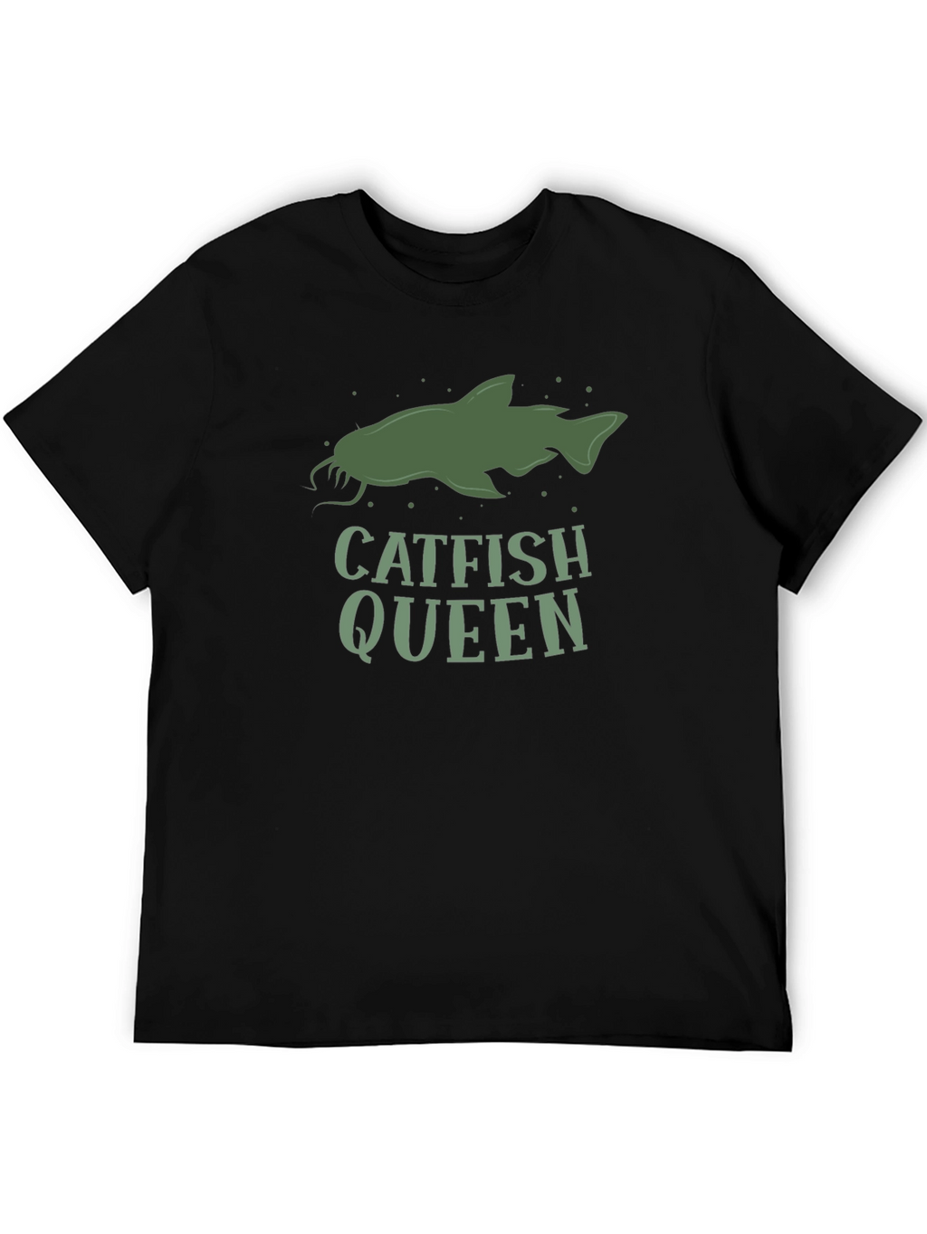 Catfish Queen Graphic Tee - Fishing Lover Shirt
