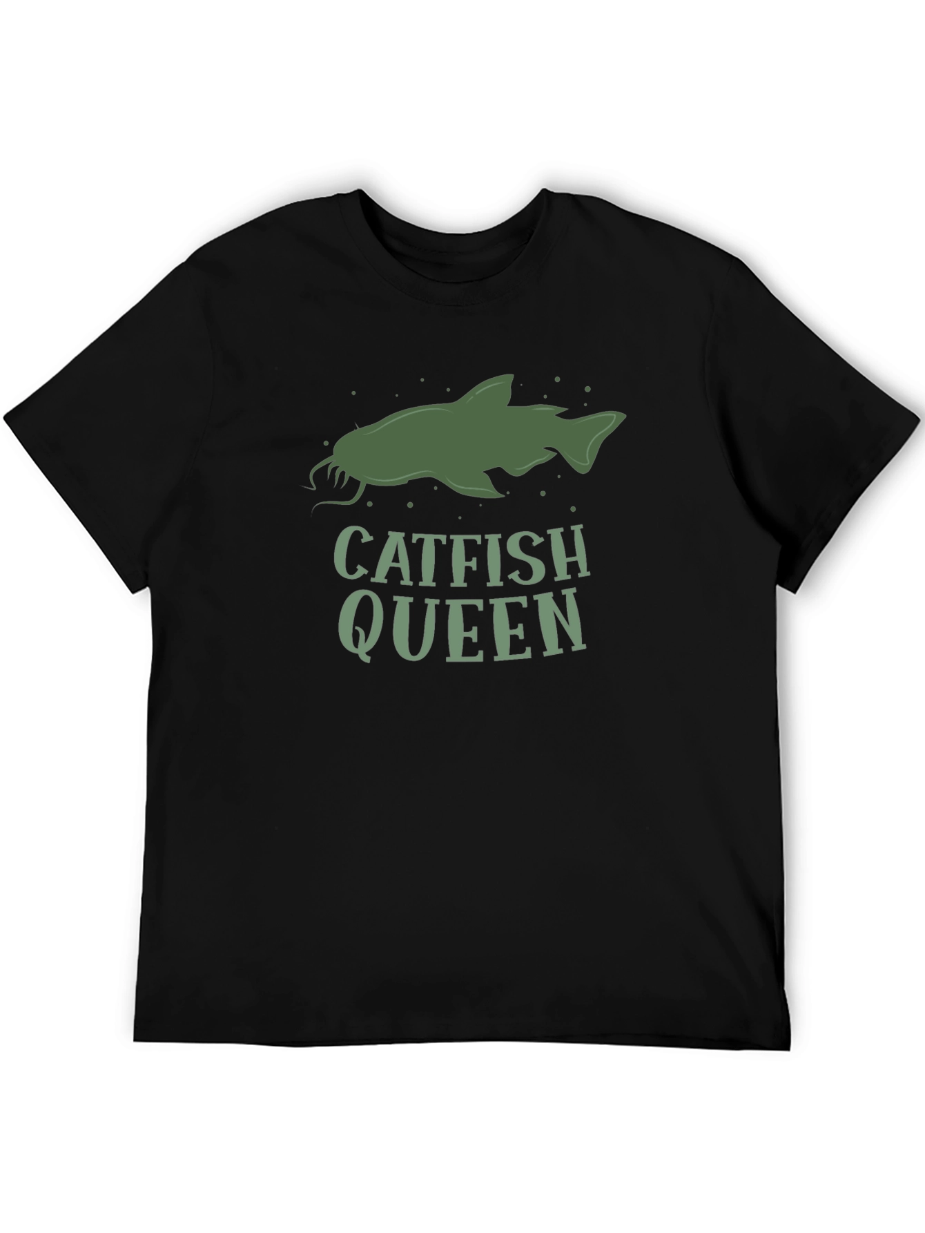 Catfish Queen Graphic Tee - Fishing Lover Shirt