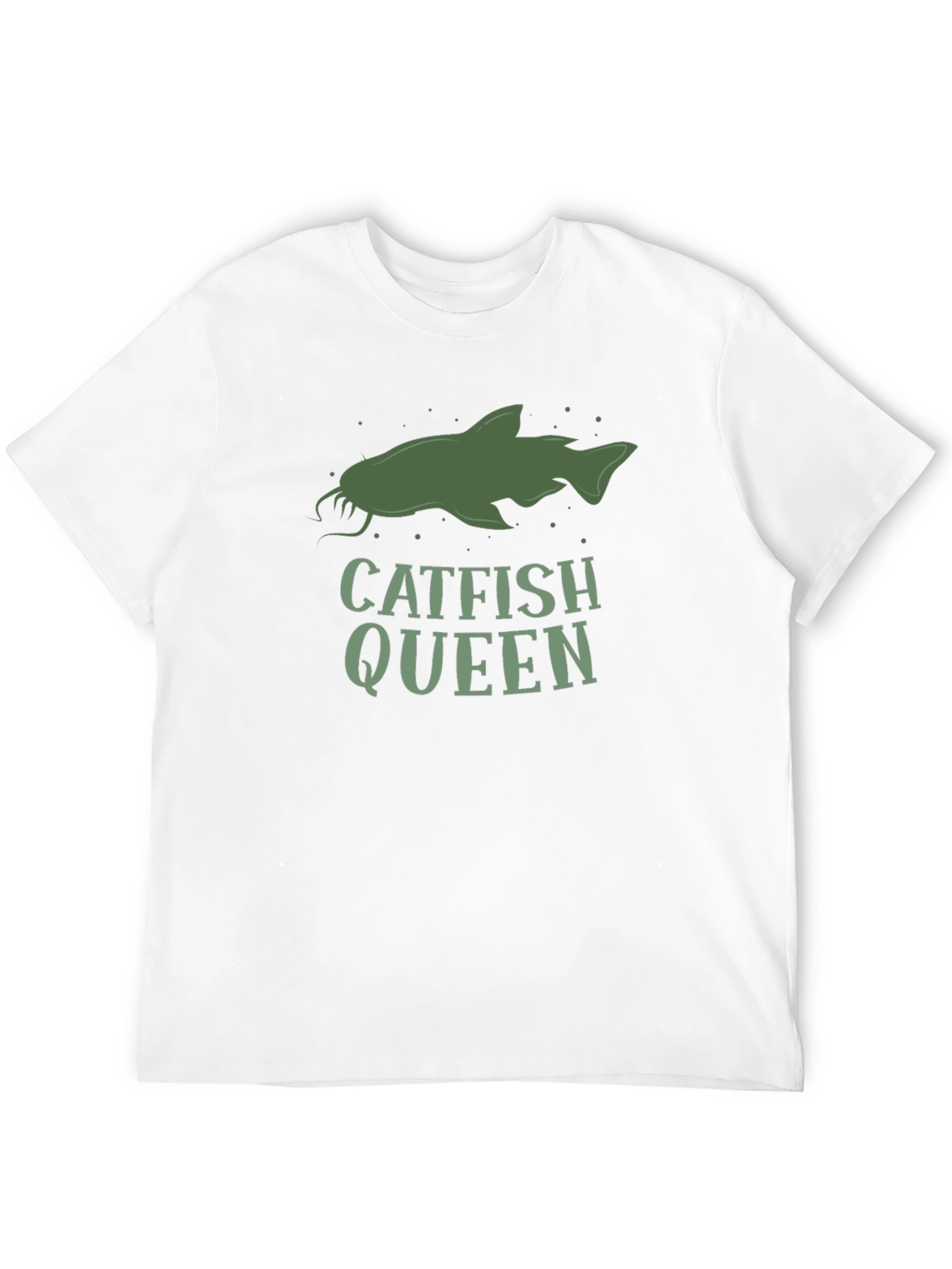 Catfish Queen Graphic Tee - Fishing Lover Shirt