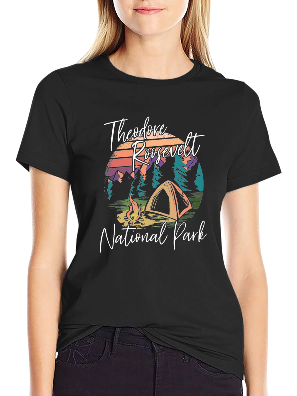Theodore Roosevelt National Park Camping T-Shirt
