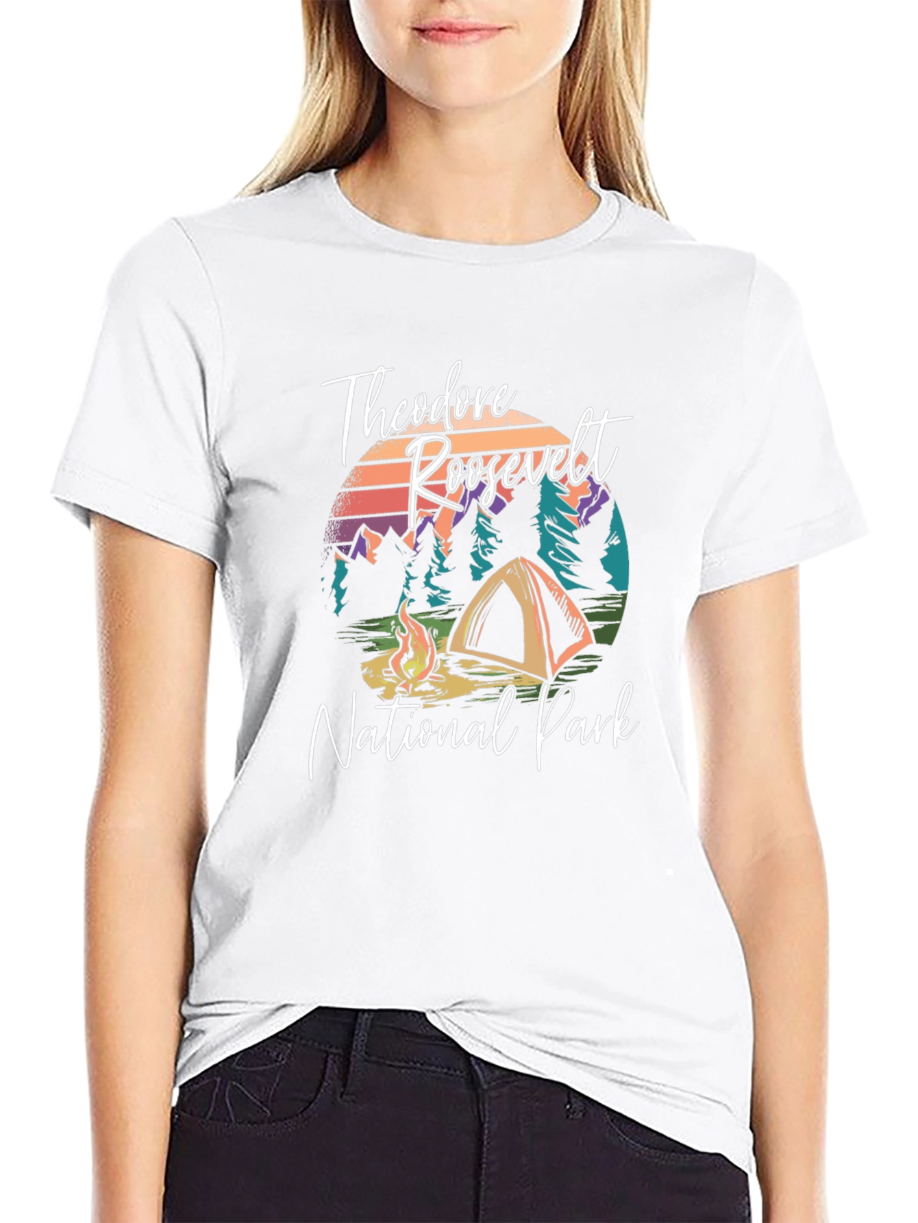 Theodore Roosevelt National Park Camping T-Shirt