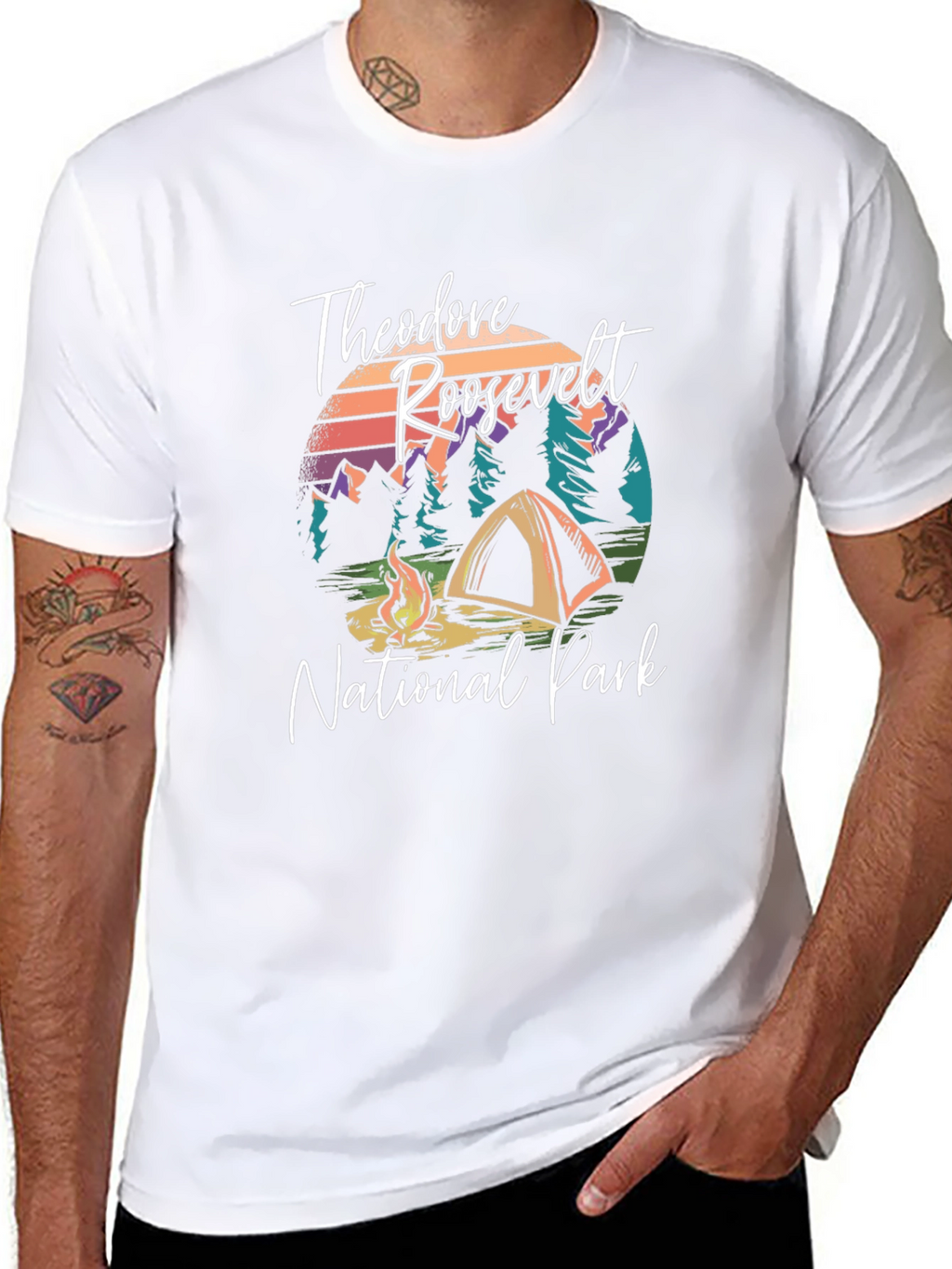 Theodore Roosevelt National Park Camping T-Shirt