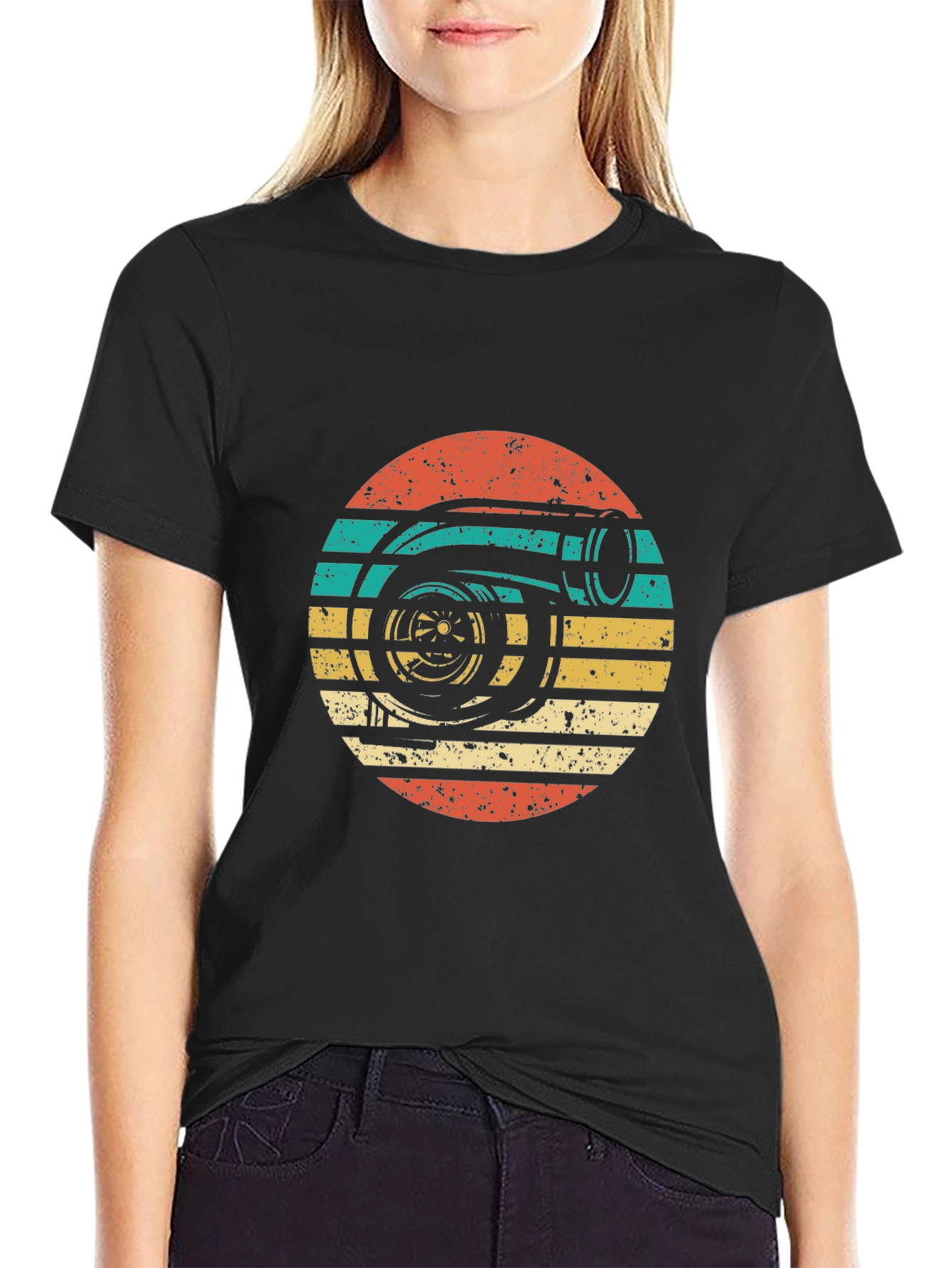 Retro Turbo Graphic T-Shirt - Vintage Style Car Enthusiast Tee