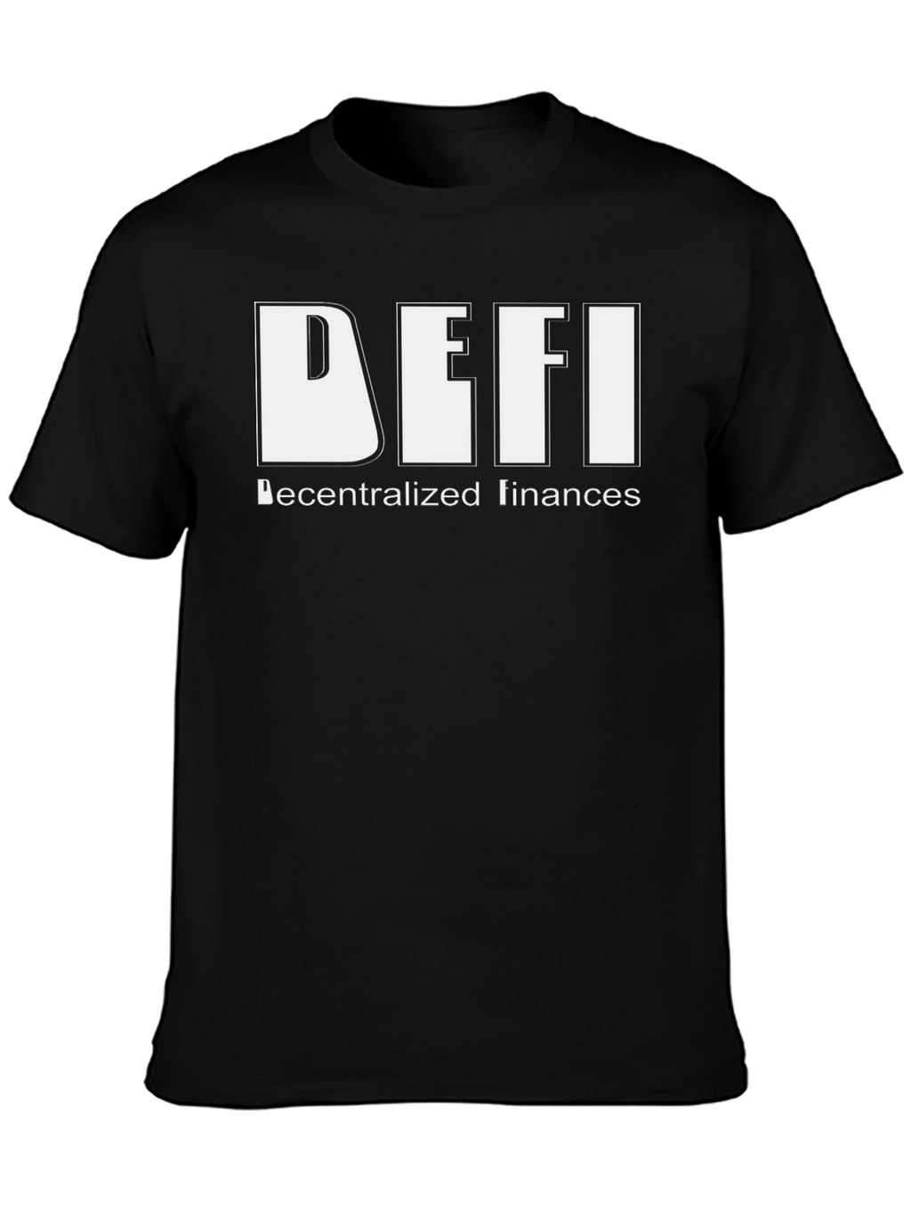 DeFi Decentralized Finances Black T-Shirt