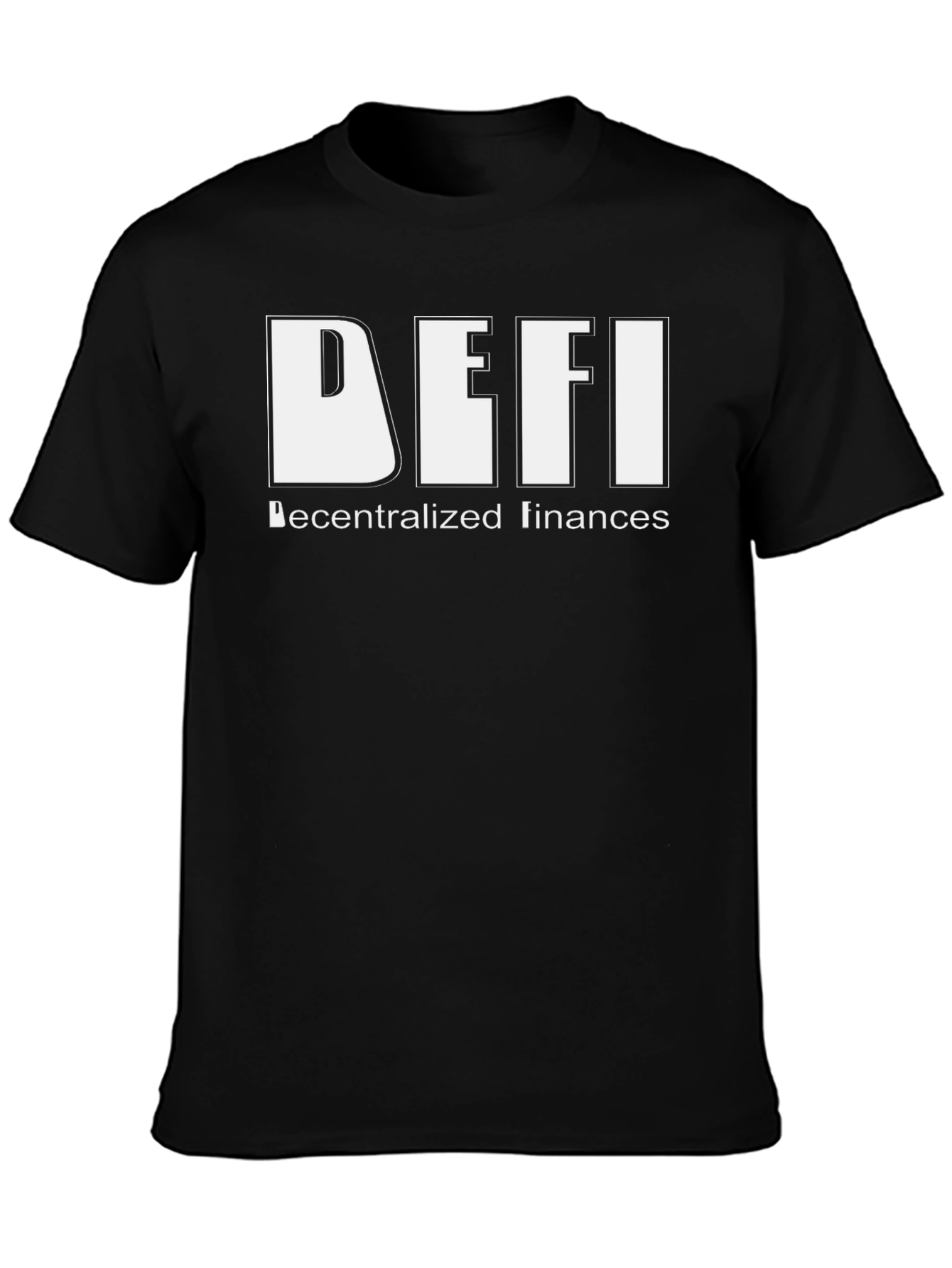 DeFi Decentralized Finances Black T-Shirt