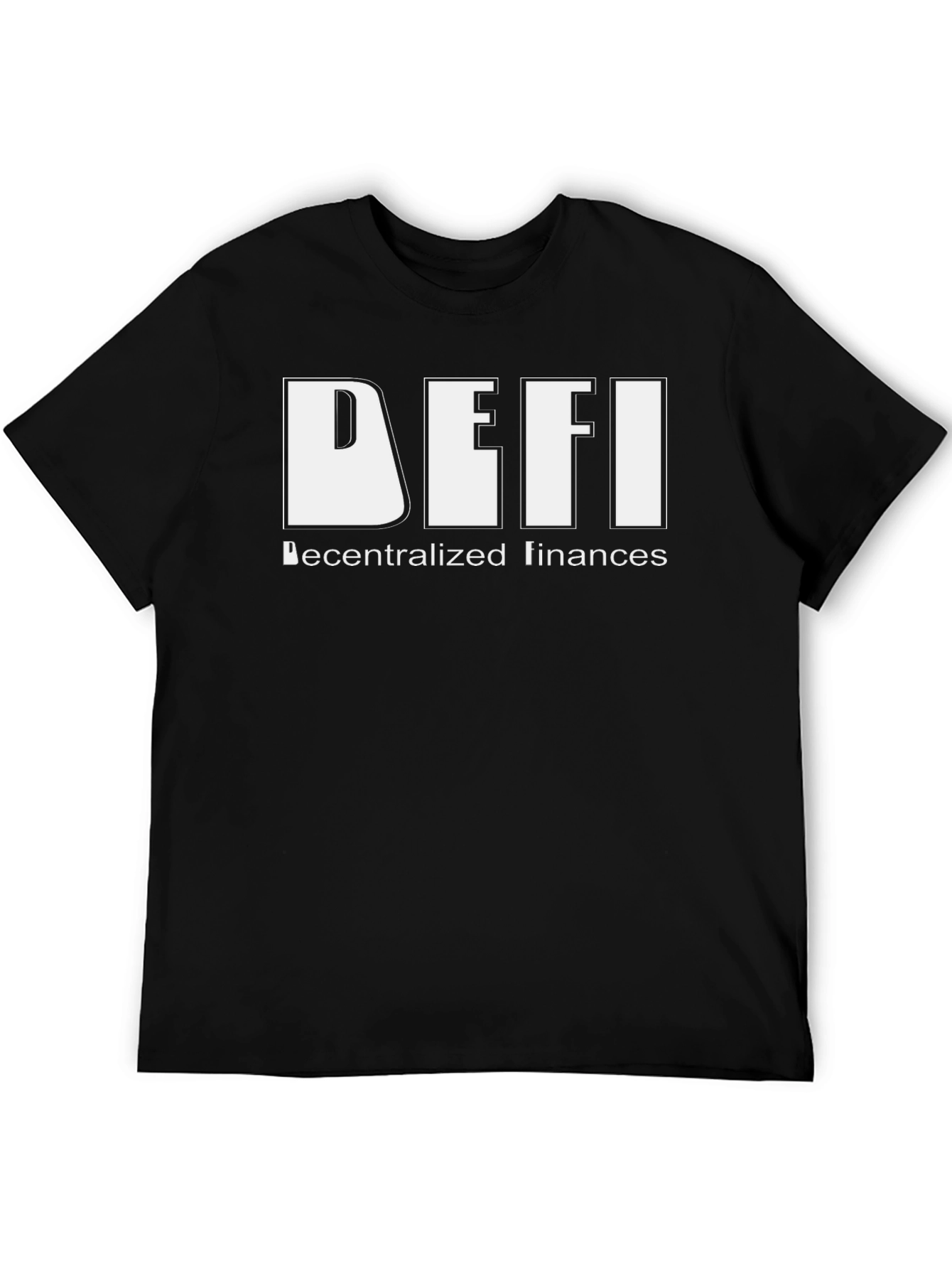 DeFi Decentralized Finances Black T-Shirt