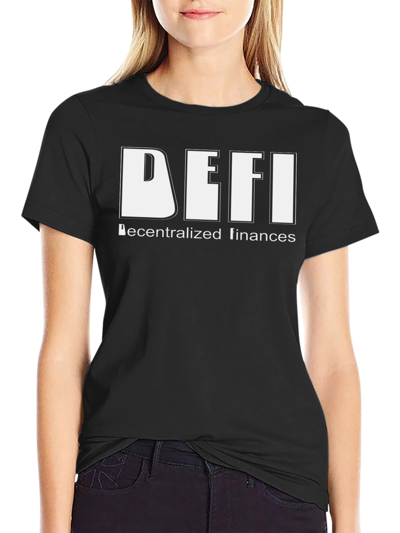 DeFi Decentralized Finances Black T-Shirt