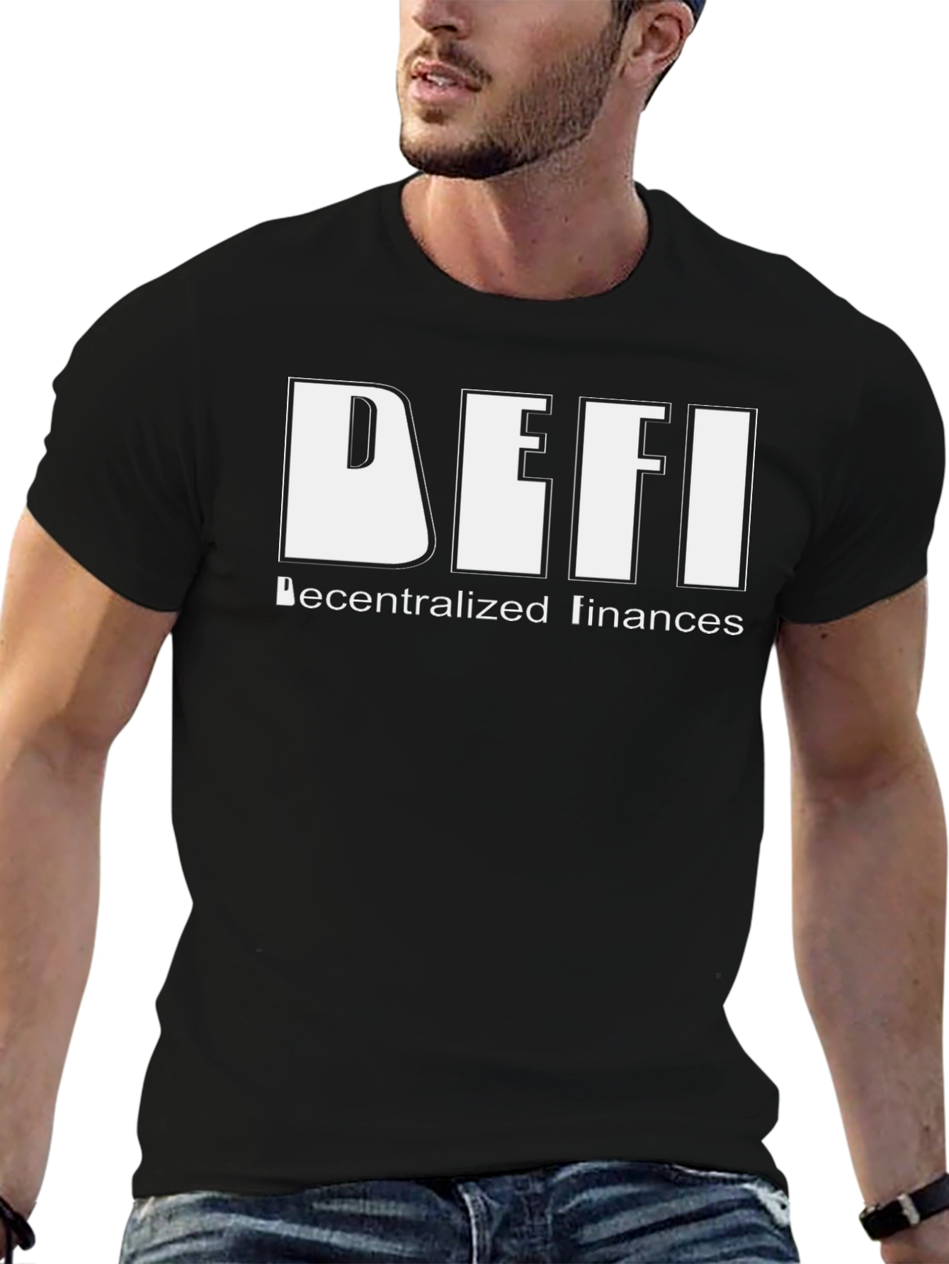 DeFi Decentralized Finances Black T-Shirt