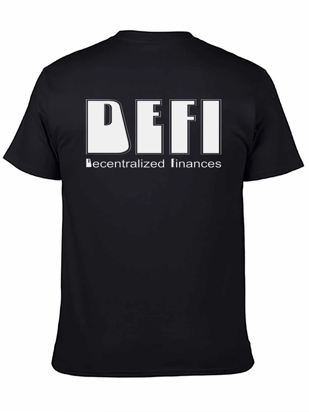 DeFi Decentralized Finances Black T-Shirt