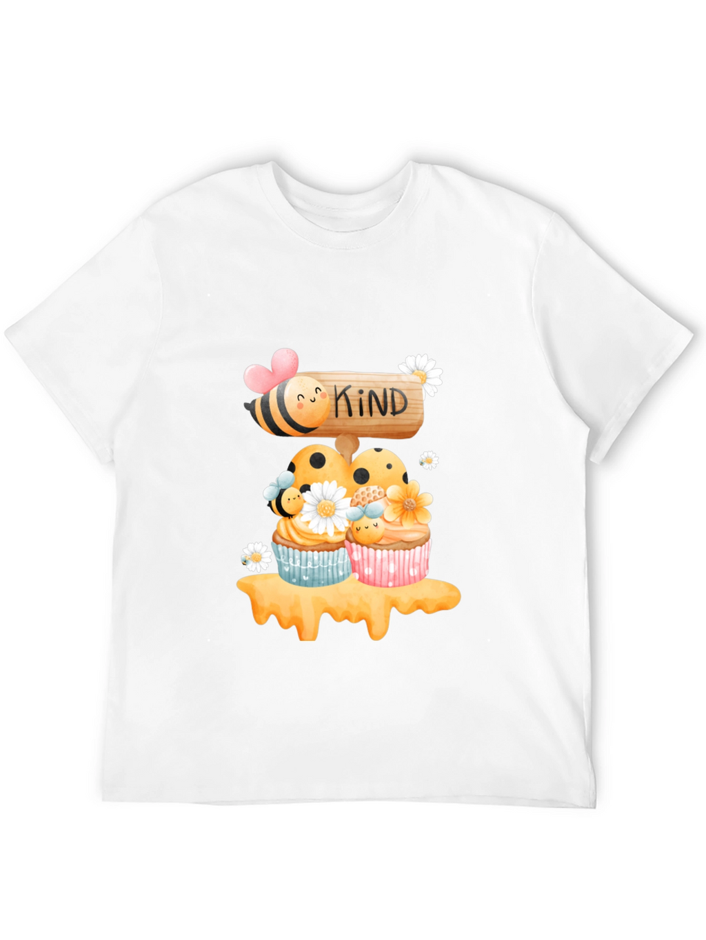 Bee Kind Cupcake T-Shirt - Sweet Graphic Tee
