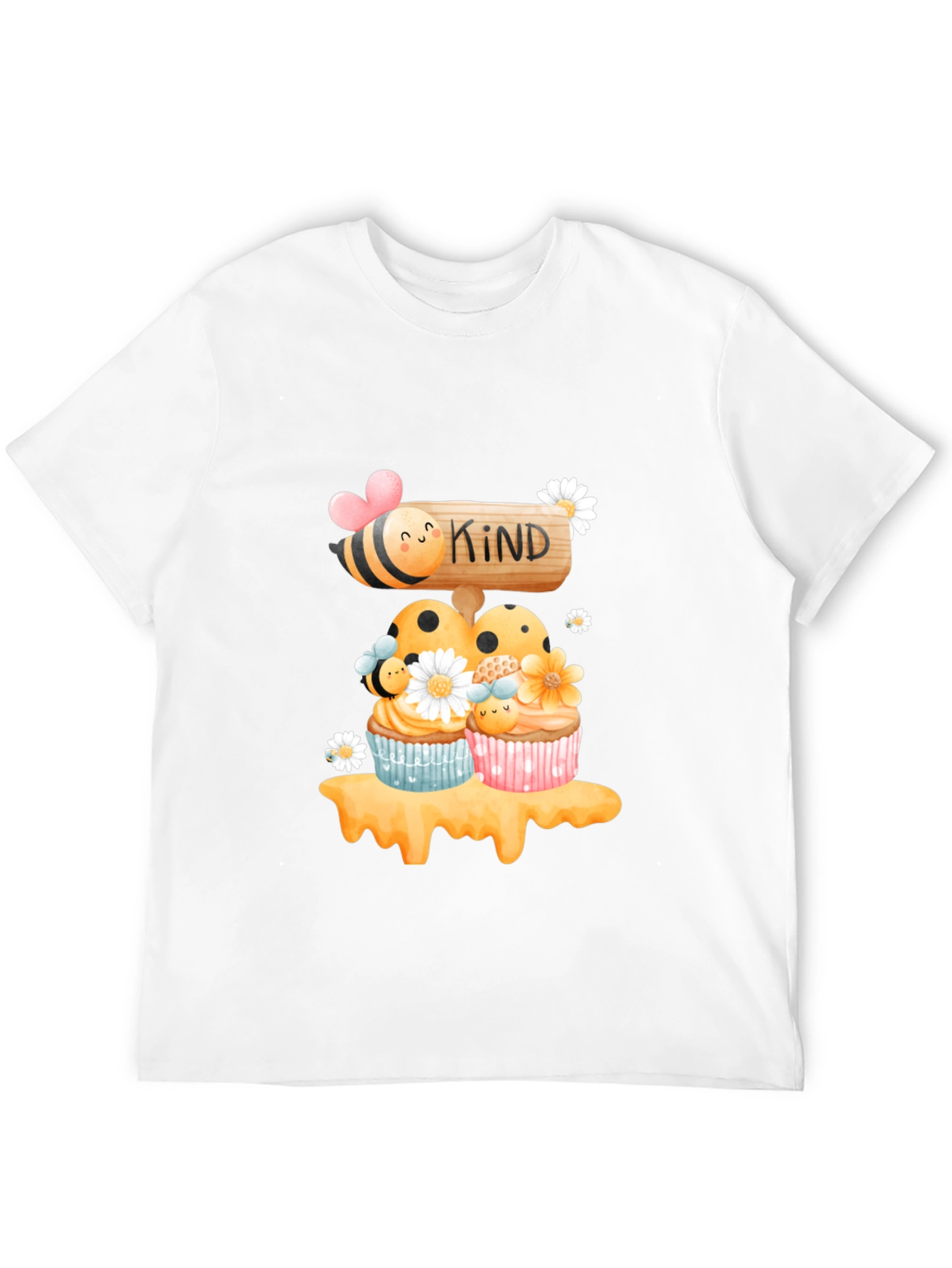 Bee Kind Cupcake T-Shirt - Sweet Graphic Tee