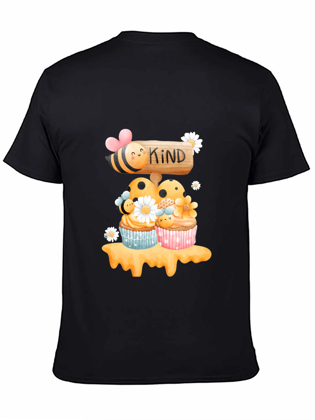 Bee Kind Cupcake T-Shirt - Sweet Graphic Tee