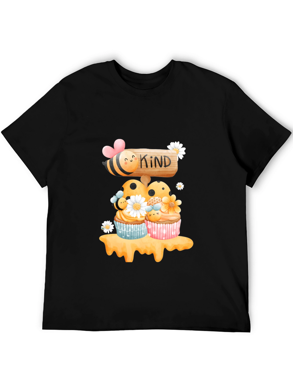 Bee Kind Cupcake T-Shirt - Sweet Graphic Tee