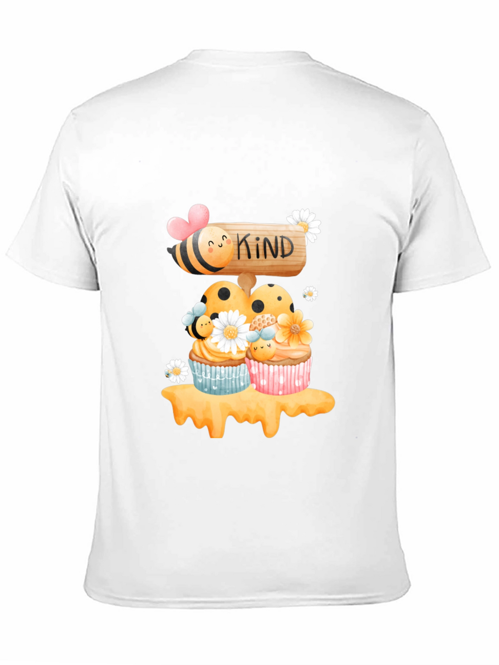 Bee Kind Cupcake T-Shirt - Sweet Graphic Tee