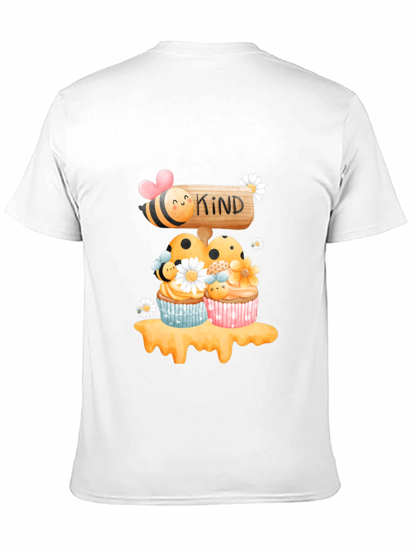 Bee Kind Cupcake T-Shirt - Sweet Graphic Tee
