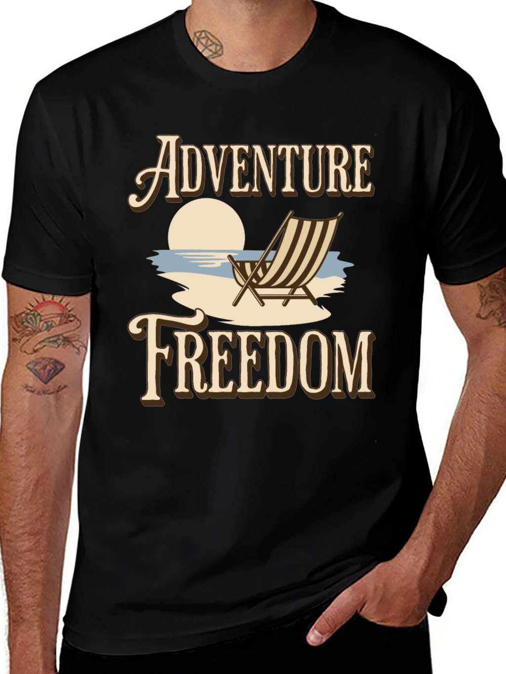 Adventure Freedom Graphic T-Shirt - Beach Vibes
