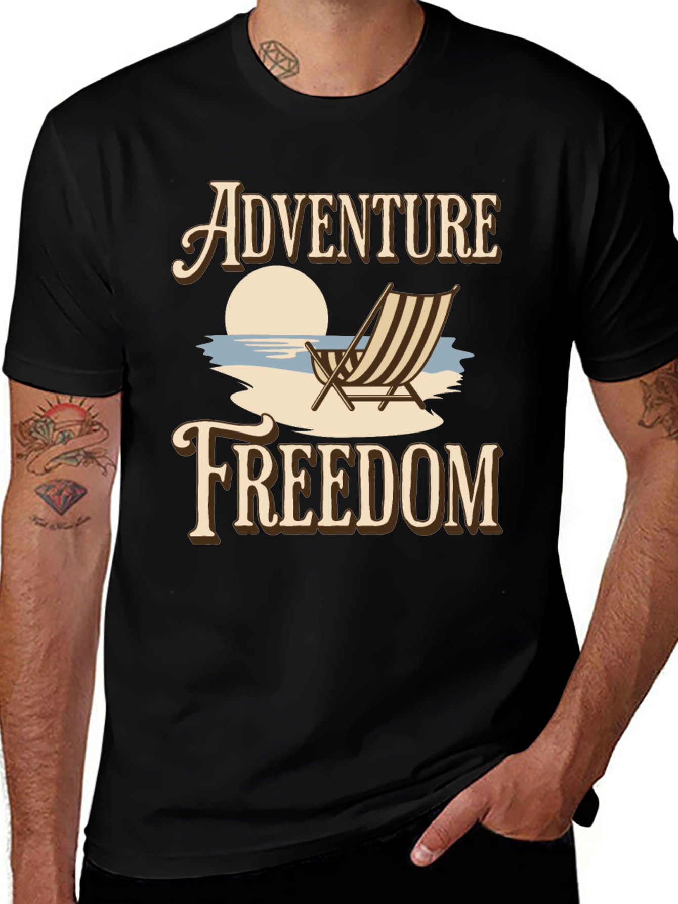 Adventure Freedom Graphic T-Shirt - Beach Vibes