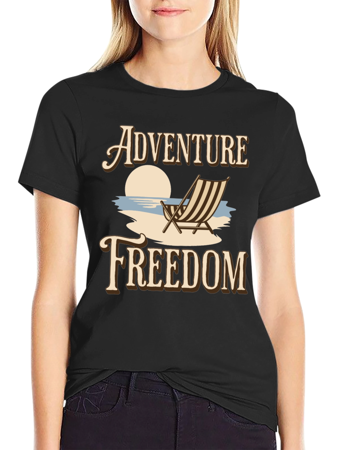 Adventure Freedom Graphic T-Shirt - Beach Vibes
