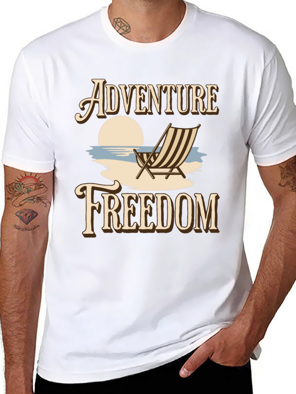 Adventure Freedom Graphic T-Shirt - Beach Vibes