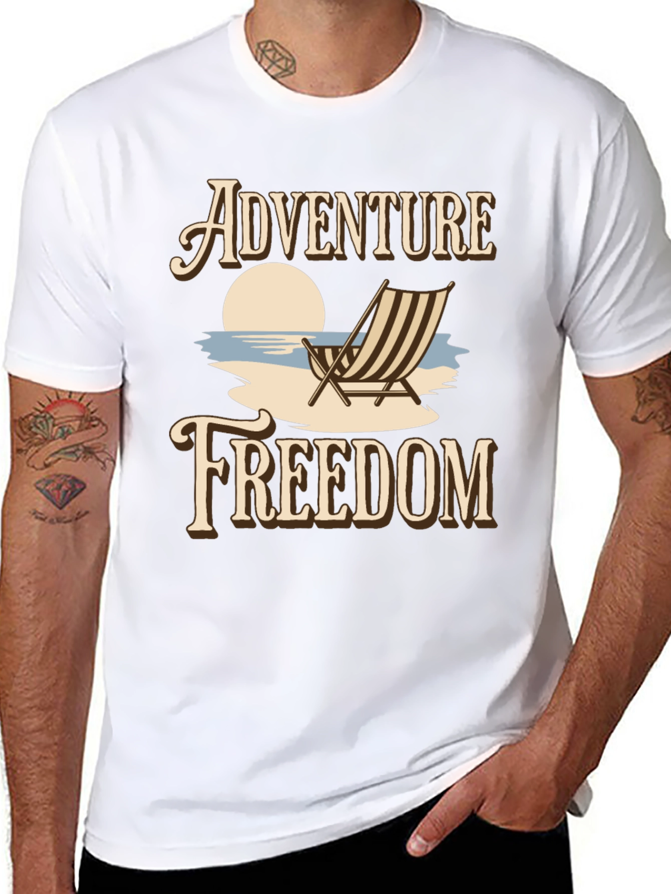 Adventure Freedom Graphic T-Shirt - Beach Vibes