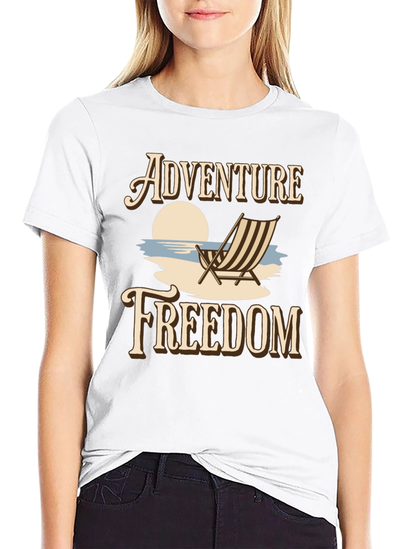 Adventure Freedom Graphic T-Shirt - Beach Vibes